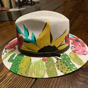 One of a kind hand painted hat by SimplyMexicana